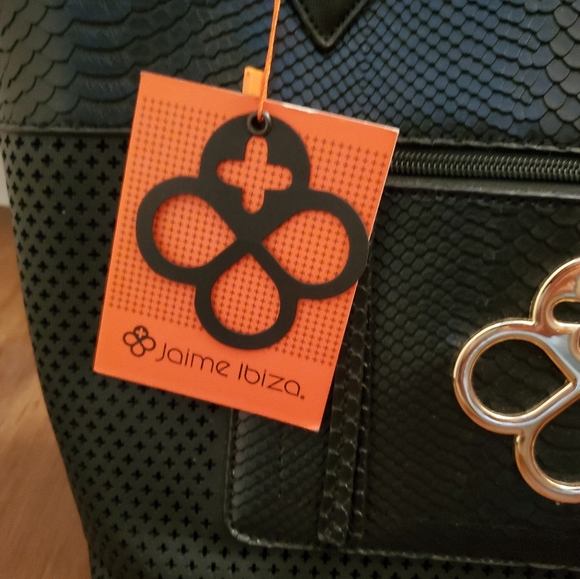 New Jaime Ibiza Purse Woman Black 11 x 14 - Picture 5 of 6